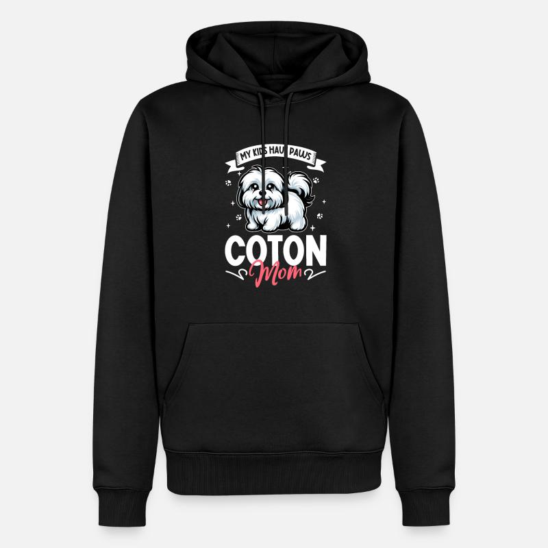 Coton de Tulear Mama - Männer Premium Bio Hoodie - Schwarz