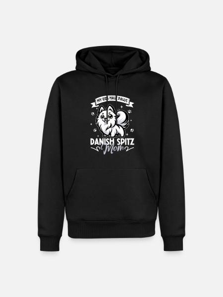 Dänischer Spitz Mama - Männer Premium Bio Hoodie - Schwarz