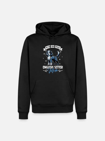 English Setter Mom - Men’s Premium Organic Hoodie - black