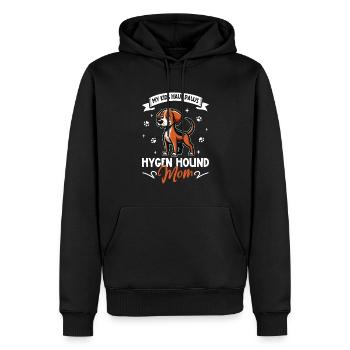 Hygenhund Mama - Sweat à capuche Premium bio Homme - noir - Devant - Nico (187cm)