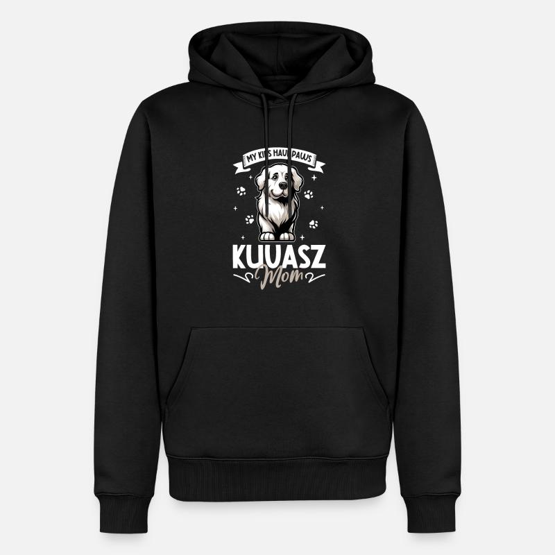 Kuvasz Mama - Sweat à capuche Premium bio Homme - noir