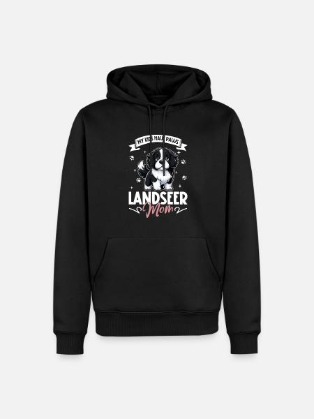 Landseer Mama - Men’s Premium Organic Hoodie - black