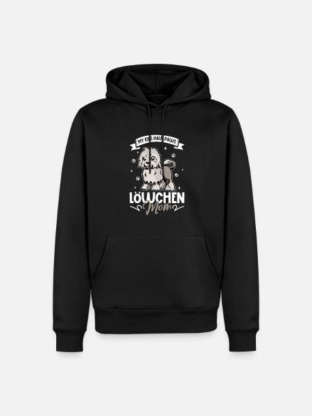 Löwchen Mama - Men’s Premium Organic Hoodie - black