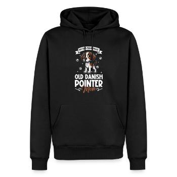 Altdänischer Vorstehhund Mama - Männer Premium Bio Hoodie - Schwarz - Vorne - Nico (187cm)