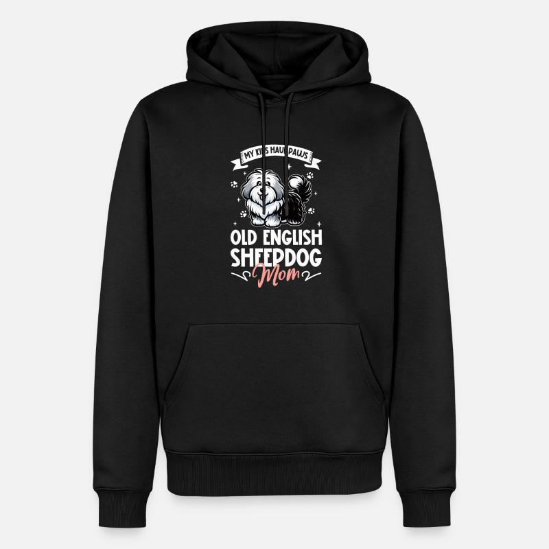 Bobtail Mama - Männer Premium Bio Hoodie - Schwarz
