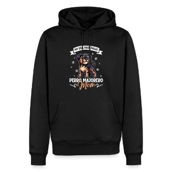Majorero Canario Maman - Sweat à capuche Premium bio Homme - noir - Devant - Nico (187cm)