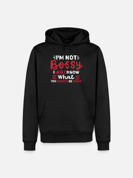 Sarkastischer Spruch Sarkasmus - Männer Premium Bio Hoodie - Schwarz