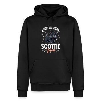 Scottish Terrier Mama - Männer Premium Bio Hoodie - Schwarz - Vorne - Nico (187cm)