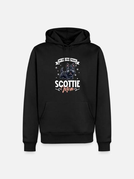 Scottish Terrier Mom - Men’s Premium Organic Hoodie - black