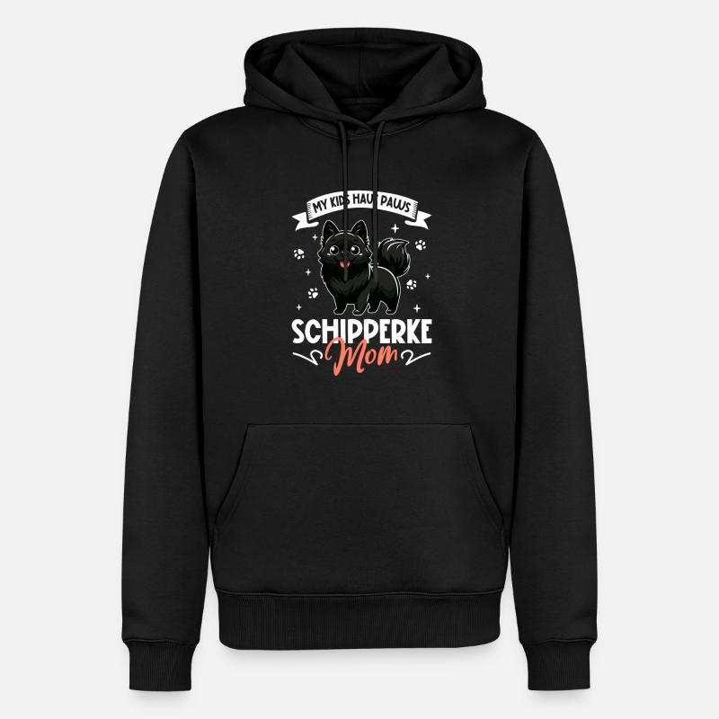 Schipperke Mama - Männer Premium Bio Hoodie - Schwarz