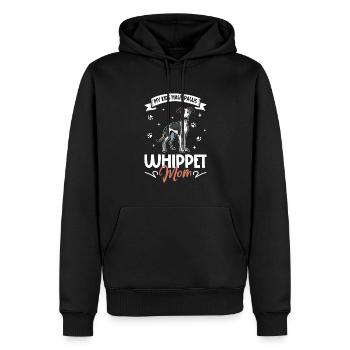 Whippet Mom - Men’s Premium Organic Hoodie - black - Front - Nico (187cm)