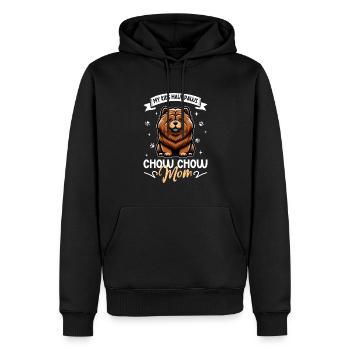 Chow Chow Mama - Männer Premium Bio Hoodie - Schwarz - Vorne - Nico (187cm)