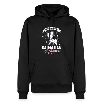 Dalmatiner Mama - Männer Premium Bio Hoodie - Schwarz - Vorne - Nico (187cm)