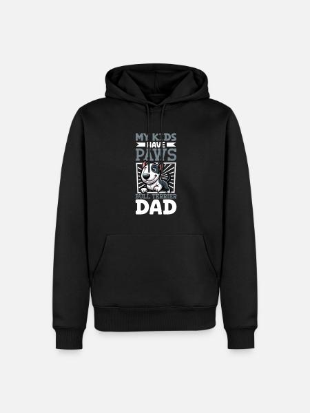 Bull Terrier Dad - Men’s Premium Organic Hoodie - black