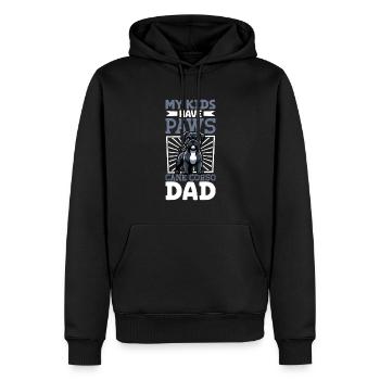 Cane Corso Papa - Sweat à capuche Premium bio Homme - noir - Devant - Nico (187cm)
