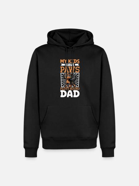 Plott Hound Dad - Men’s Premium Organic Hoodie - black