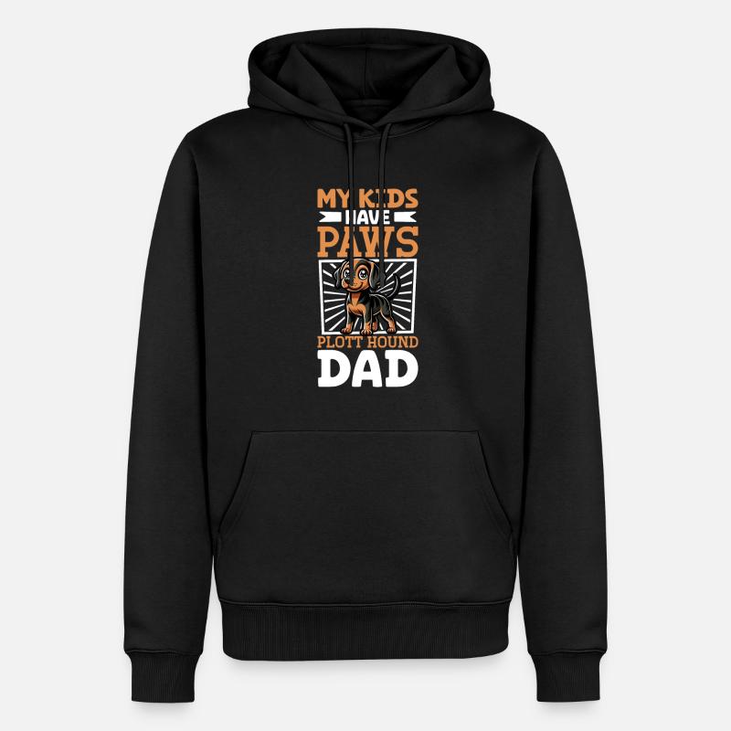Chien de Plott Papa - Sweat à capuche Premium bio Homme - noir