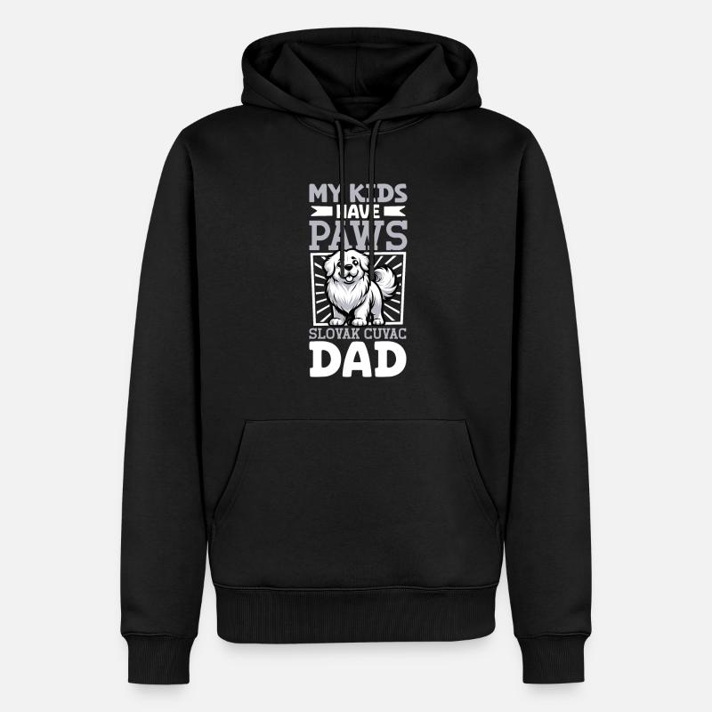 Slovensky cuvac papa - Sweat à capuche Premium bio Homme - noir