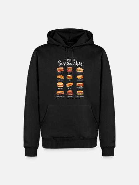 World of sandwiches - Men’s Premium Organic Hoodie - black
