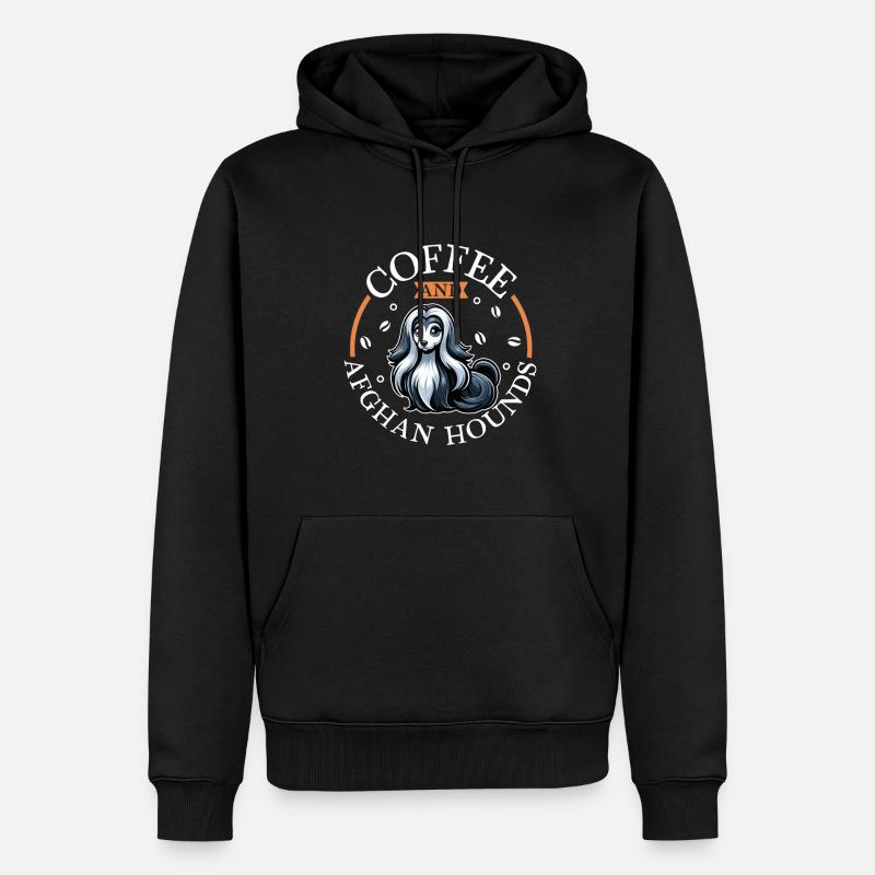 Café et café - Sweat à capuche Premium bio Homme - noir