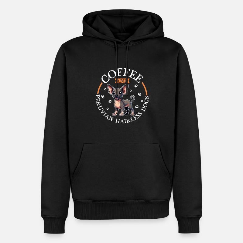 Café et viringo péruvien - Sweat à capuche Premium bio Homme - noir