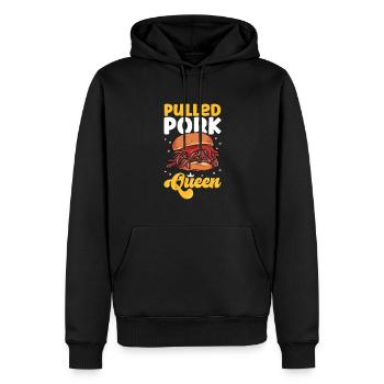Pulled Pork Sandwich Queen - Männer Premium Bio Hoodie - Schwarz - Vorne - Nico (187cm)