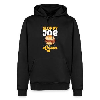 Sloppy Joe Queen - Männer Premium Bio Hoodie - Schwarz - Vorne - Nico (187cm)