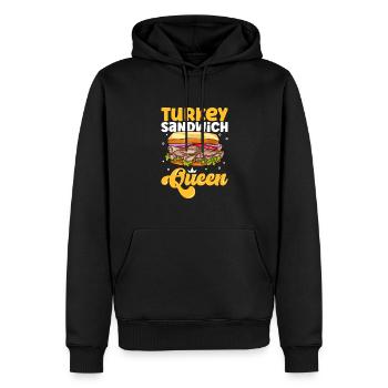 Turkey Sandwich Queen - Männer Premium Bio Hoodie - Schwarz - Vorne - Nico (187cm)