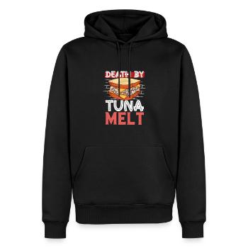 Death by Tuna Melt Sandwich - Männer Premium Bio Hoodie - Schwarz - Vorne - Nico (187cm)