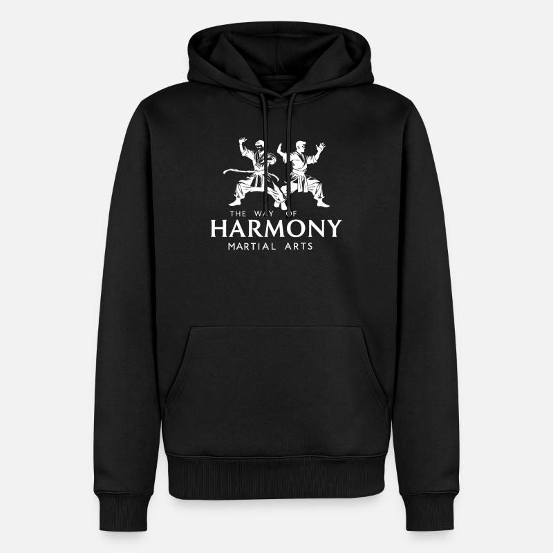 Kampfkunst - Männer Premium Bio Hoodie - Schwarz