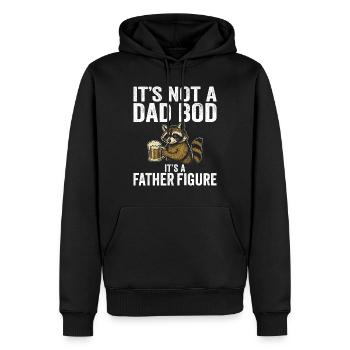 Vintage Papa Humor Vater Figur - Männer Premium Bio Hoodie - Schwarz - Vorne - Nico (187cm)