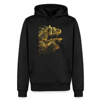 Reiterin - Reitschule - Pferd - Voltigieren Pferde - Männer Premium Bio Hoodie - Schwarz - Vorne - Nico (187cm)