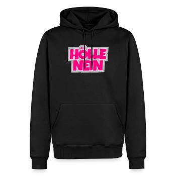 Non, il n’est pas possible d’en dire plus. - Sweat à capuche Premium bio Homme - noir - Devant - Nico (187cm)