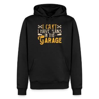 Mécanicien automobile Mécatronicien Technicien Tournevis Cadeau - Sweat à capuche Premium bio Homme - noir - Devant - Nico (187cm)