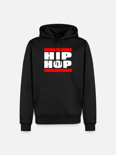 Beat Flow Culture Urban Sound Expression - Men’s Premium Organic Hoodie - black