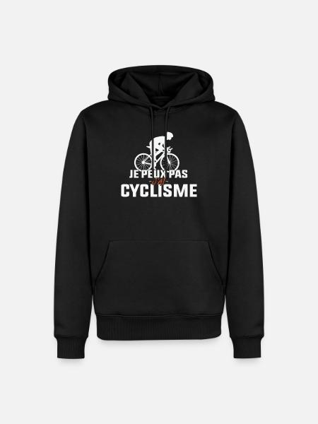 I can't I have cycling - Men’s Premium Organic Hoodie - black