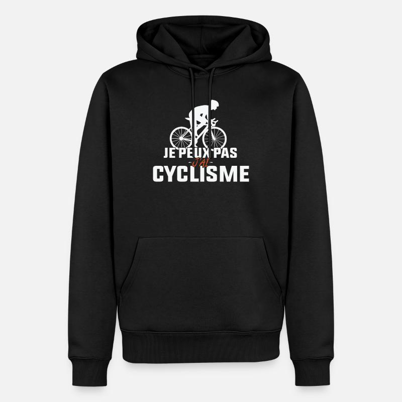 Je Peux Pas J'ai Cyclisme - Sweat à capuche Premium bio Homme - noir