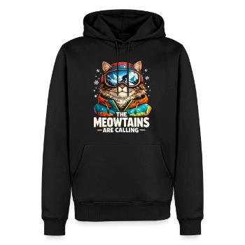 Snowboard Ski Geschenk Herren Damen Kinder Lustig - Männer Premium Bio Hoodie - Schwarz - Vorne - Nico (187cm)
