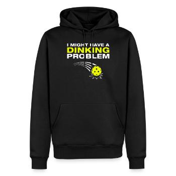 Dinking problem lustiges Pickleball Spieler - Männer Premium Bio Hoodie - Schwarz - Vorne - Nico (187cm)