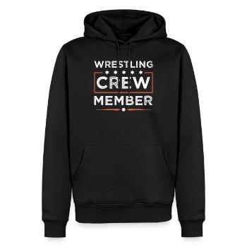 Wrestling Crew - Männer Premium Bio Hoodie - Schwarz - Vorne - Nico (187cm)