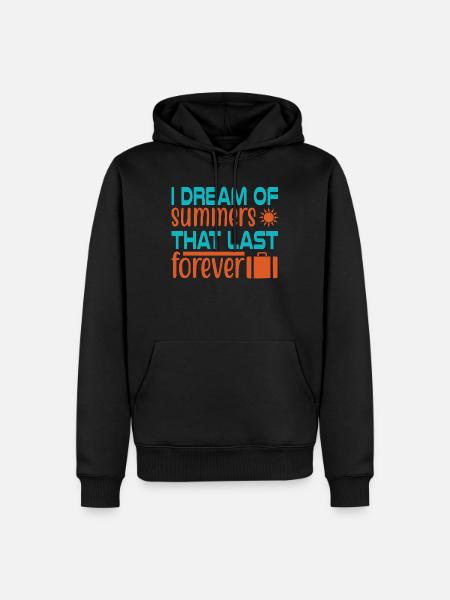 Dream of summer forever - Men’s Premium Organic Hoodie - black