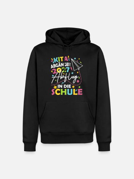 Kita Abgänger 2027 - Männer Premium Bio Hoodie - Schwarz