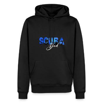 SCUBA Dad - Men’s Premium Organic Hoodie - black - Front - Nico (187cm)