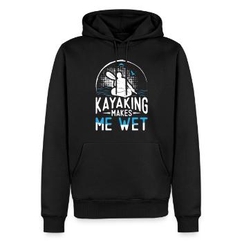 Kayaking makes me wet - Kayak Kayaker - Men’s Premium Organic Hoodie - black - Front - Nico (187cm)
