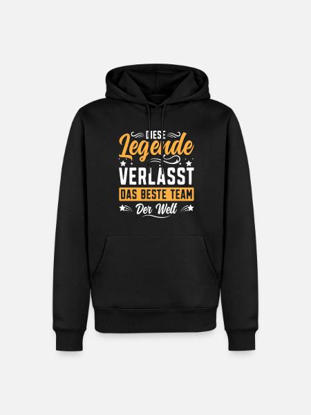 Abschiedsgeschenk Kollegen Jobwechsel - Männer Premium Bio Hoodie - Schwarz