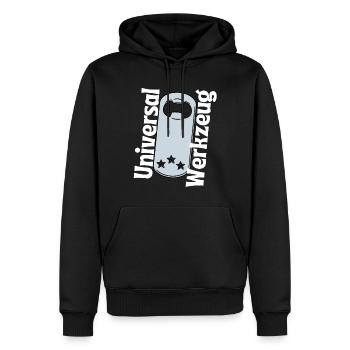 Universal Werkzeug Lustige Sprüche Bier Öffner - Männer Premium Bio Hoodie - Schwarz - Vorne - Nico (187cm)