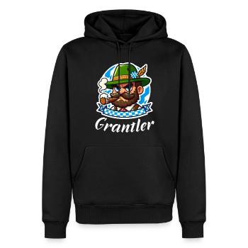 Bayern Grantler Bayerischer Humor - Männer Premium Bio Hoodie - Schwarz - Vorne - Nico (187cm)