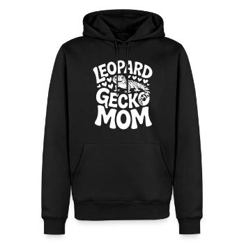 Leopard Gecko Mom Leopards Gecko Reptiles - Men’s Premium Organic Hoodie - black - Front - Nico (187cm)