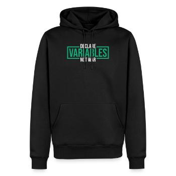 Java Developer - Sweat à capuche Premium bio Homme - noir - Devant - Nico (187cm)