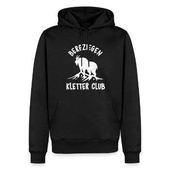 Klettern Bergsport Kletterer - Männer Premium Bio Hoodie - Schwarz - Vorne - Nico (187cm)